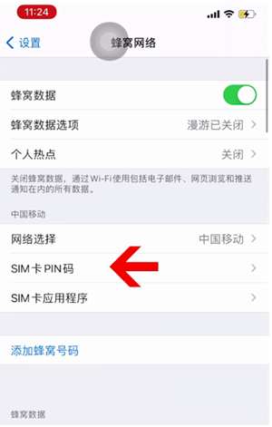 浦口苹果14维修网分享如何给iPhone14的SIM卡设置密码 