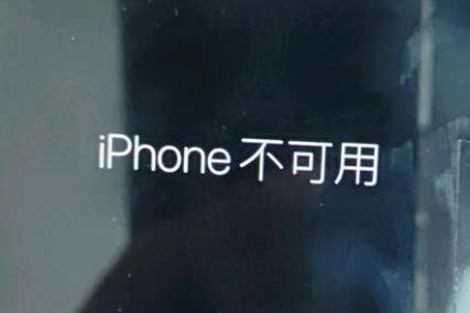 浦口苹果服务网点分享锁屏界面显示“iPhone 不可用”如何解决 